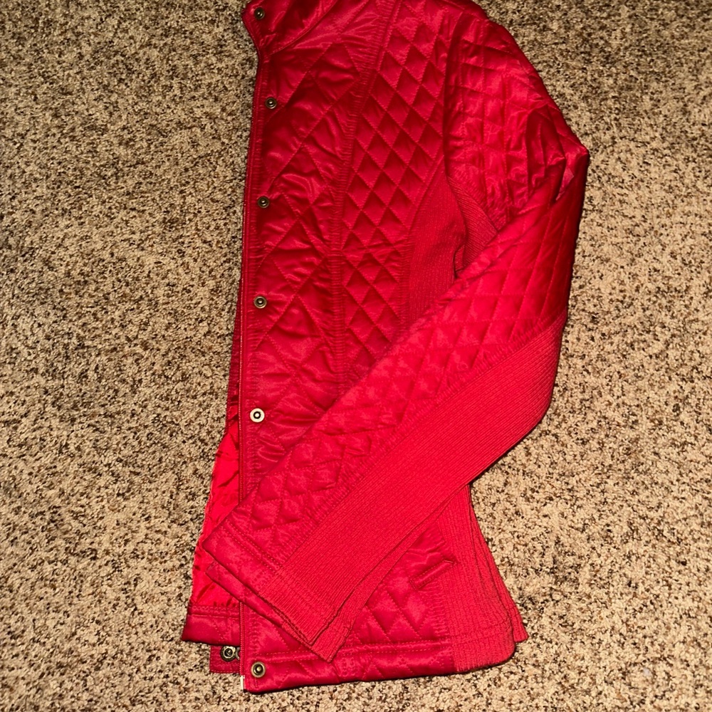 Merona Red Quilted Women's Puffer Jacket
